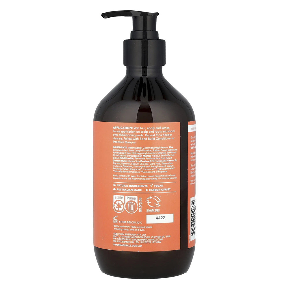 Sukin Hair Care Bond Build Repair Strength Shampoo 16.9Oz (500ml)